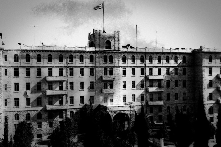 The King David Hotel in Jerusalem, Palestine, June 1946. Under the British Mandate, the hotel was used as an administrative and military headquarters. It was targeted by militant Zionist group the Irgun and subjected to a major bomb attack in July 1946. (Photo by Keystone/Hulton Archive/Getty Images)