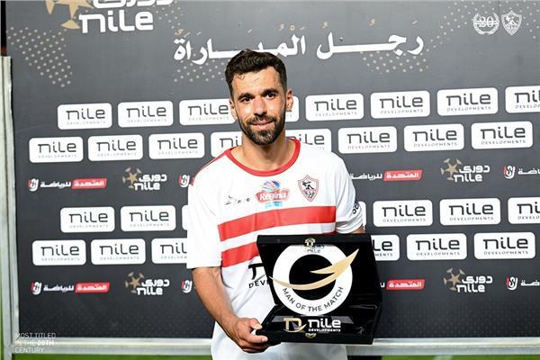 عبدالله السعيد أفضل لاعب في مباراة الزمالك والجونة