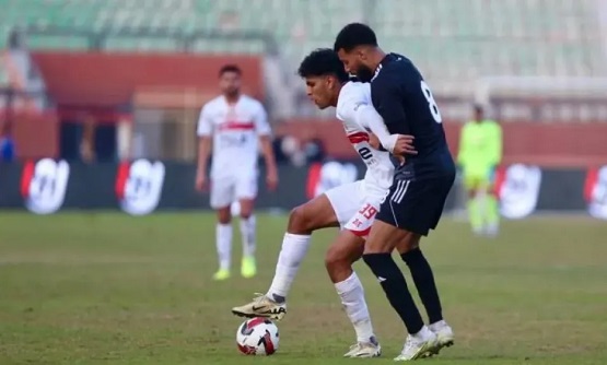 الزمالك يتعادل مع بتروجيت 1-1 في الشوط الأول