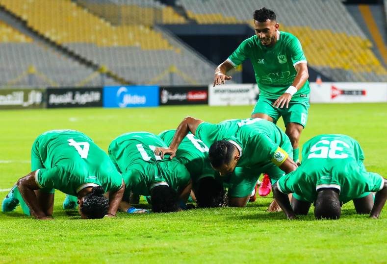 المصري يهزم حرس الحدود 2-0 ويحجز مقعد في الكونفدرالية