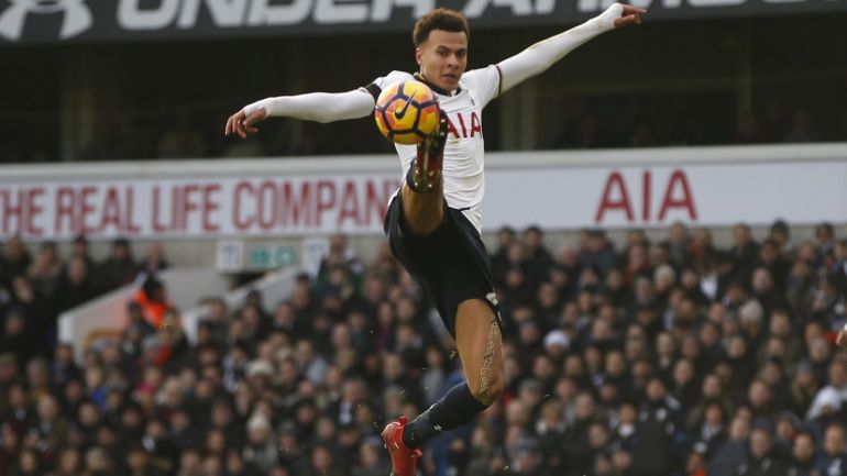 Britain Football Soccer - Tottenham Hotspur v West Bromwich Albion - Premier League - White Hart Lane - 14/1/17 Tottenham's Dele Alli in action Action Images via Reuters / Paul Childs Livepic EDITORIAL USE ONLY. No use with unauthorized audio, video, data, fixture lists, club/league logos or "live" services. Online in-match use limited to 45 images, no video emulation. No use in betting, games or single club/league/player publications. Please contact your account representative for further details.