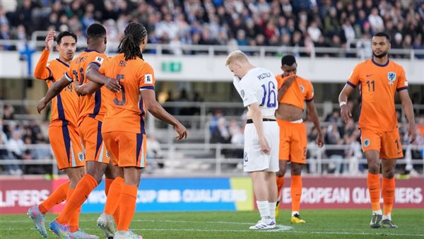 هولندا تفوز على فنلندا 2-0 في تصفيات المونديال