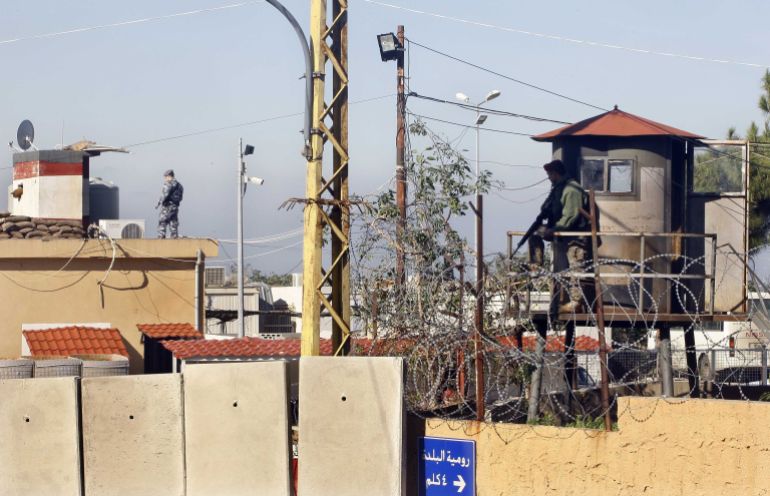 BEIRUT, LEBANON - JANUARY 12: Lebanese security forces take security measures during an operation against prisoners, suspected as the members of Islamic State of Iraq and Levant (ISIL), Al-Qaeda, and al-Nusra Front and thought that having links between suicide bomb attack on a cafe in the Lebanese city of Tripoli, at the Roumieh Prison in Beirut, Lebanon on January 12, 2015. (Photo by Bilal Jawich/Anadolu Agency/Getty Images)