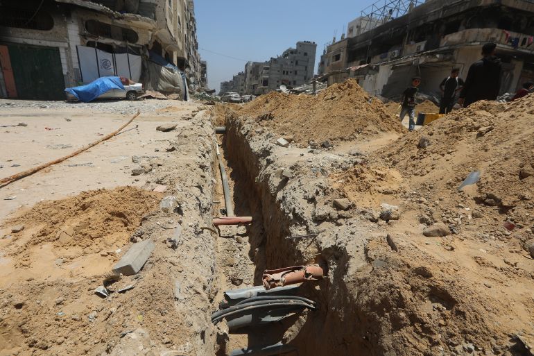دمرت قوات الاحتلال 75_ من آبار المياه في مدينة غزة منذ اندلاع الحرب