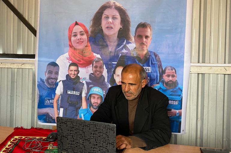 الدكتور تحسين الأسطل مجاعة الصحفيين جزء من استهداف الصحفيين ومحاولة الاحتلال لترهيبهم-رائد موسى-خان يونس-الجزيرة نت