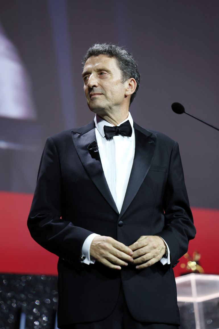 VENICE, ITALY - SEPTEMBER 07: Pietrangelo Buttafuoco on stage during the 81st Venice International Film Festival at Sala Grande on September 07, 2024 in Venice, Italy. (Photo by Vittorio Zunino Celotto/Getty Images)