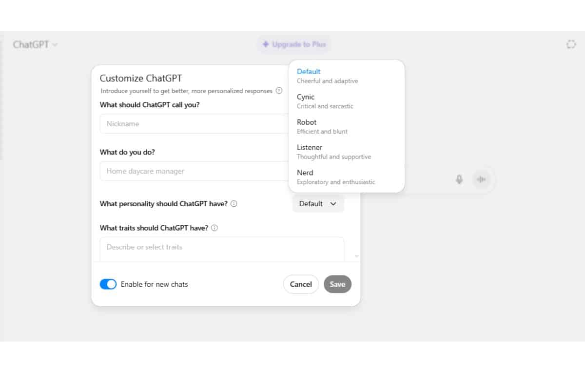 ChatGPT يحصل على أربع شخصيات جديدة.. إليك كيفية استخدامها
