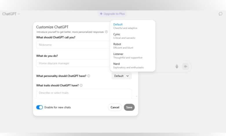 ChatGPT يحصل على أربع شخصيات جديدة.. إليك كيفية استخدامها
